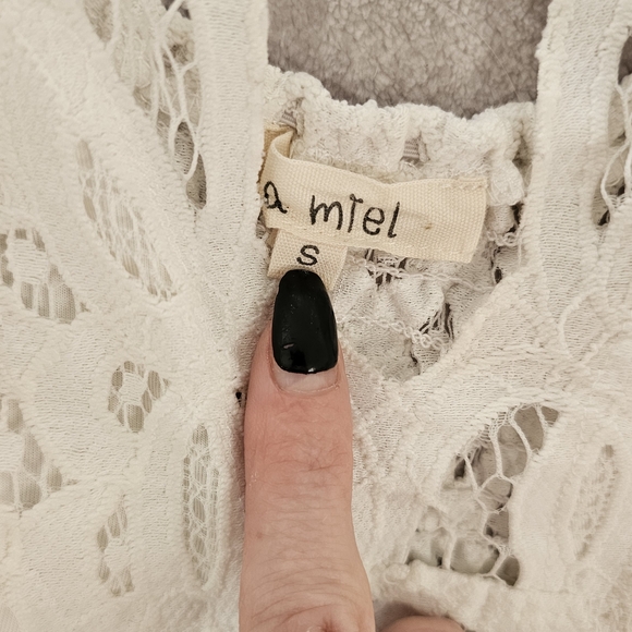 LA MIEL Lace Overlay Chemise - Cream - Picture 4 of 4